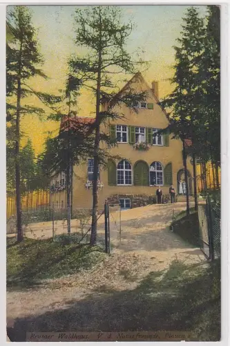 34041 Feldpost Ak Plauen i.V. - Reusaer Waldhaus Verein d. Naturfreunde 1916