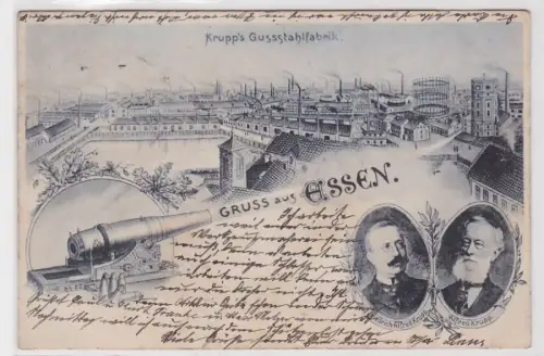 97099 Ak Gruß aus Essen Krupp´s Gussstahlfabrik 1906