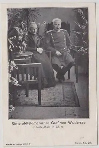 42917 Ak Graf v. Waldersee Oberfeldherr in China um 1902