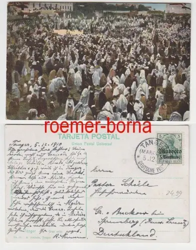 81804 Ak Tanger Gran soko mit Stempel Deutsche Post in Marokko Tanger 1910
