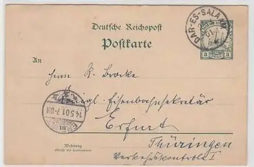 03854 Ganzsache Deutsch Ostafrika Dar-es Salam 1901