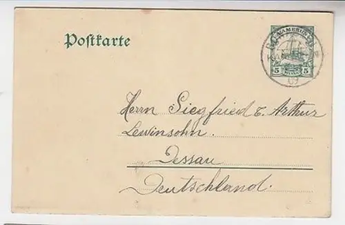 05209 Ganzsachen Ak Deutsche Kolonie Kamerun Stempel Bonaberi 1909