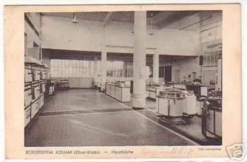 16884 Ak Bürgerspital Kolmar Elsass Hauptküche um 1920
