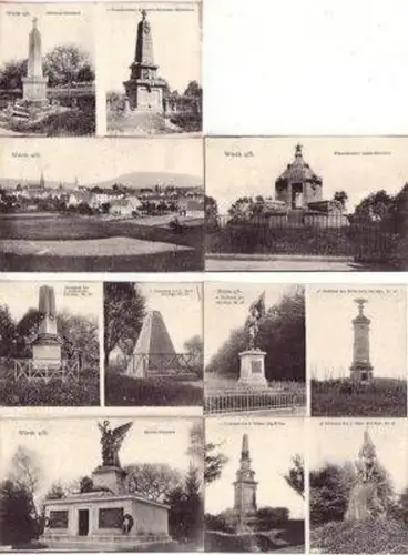 07220/7 Ak Wörth a.S. Kriegerdenkmäler um 1915