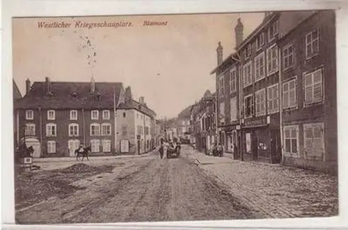 54758 Feldpost Ak Blamont in Lothringen Zerstörungen im 1. Weltkrieg 1917