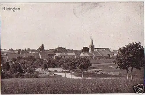 24843 Ak Rixingen Lothringen Totalansicht um 1916