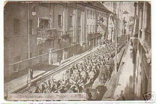 02846 Ak Wilna Vilnius Einrücken deutscher Truppen 1916