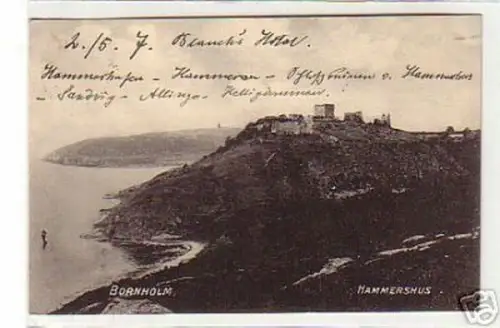 13032 Ak Bornholm Dänemark Hammershus 1913