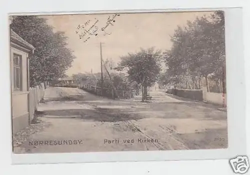33324 Ak Nørresundby Parti ved Kirken in Dänemark 1911