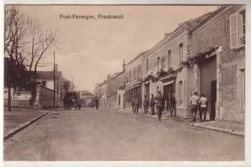55136 Feldpost Ak Pont Faverger Frankreich France 1. Weltkrieg 1915