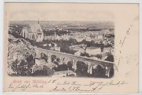 52049 Ak Gruß aus Mödling Niederösterreich Panorama 1902