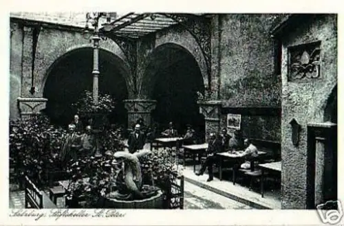 27448 Ak Salzburg Stiftskeller St. Peter um 1930