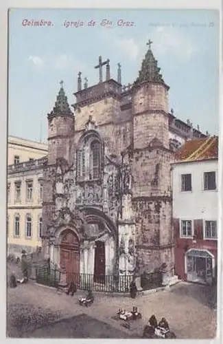 44825 Ak Coimbra Portugal igreja de Sta Cruz um 1910