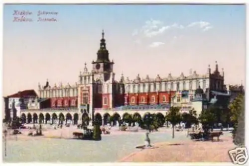 24560 Ak Krakau in Polen Tuchhalle um 1920