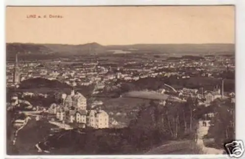 31088 Ak Linz an der Donau Totalansicht um 1920