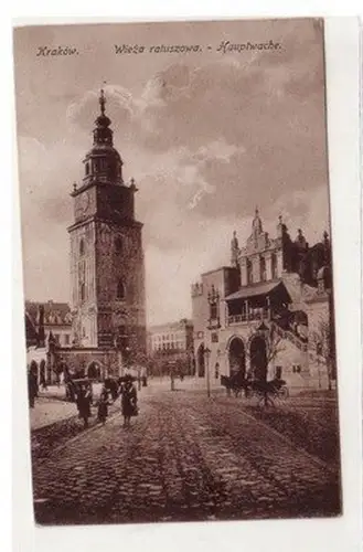 59981 Ak Krakow Hauptwache 1918