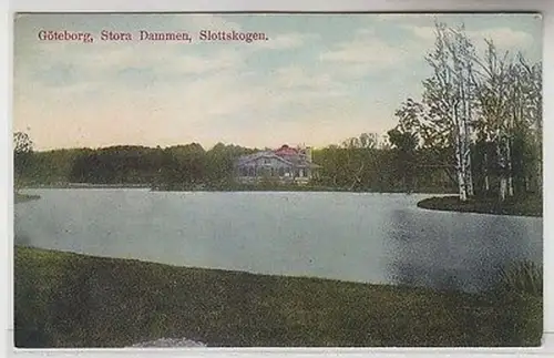 66004 Ak Göteborg Stora Dammen Slottskogen um 1910