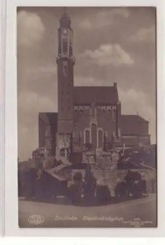46287 Ak Stockholm Engelbrektskyrkan 1915