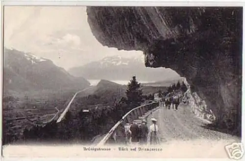 04192 Ak Schweiz Brünigstrasse am Brienzer See um 1910