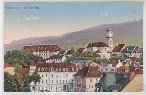 54546 Ak Delèmont Delsberg Schweiz Vue Génerale um 1915