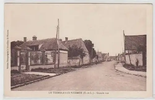 51085 Ak Le Tremblay le Vicomte Grande Rue um 1915