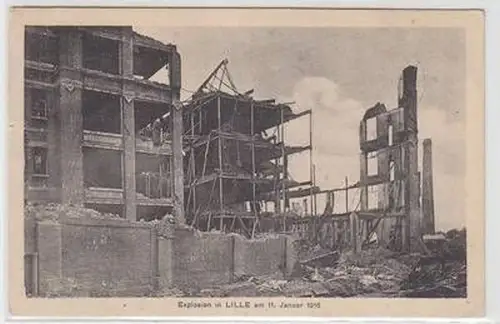 46559 Feldpost Ak Explosion in Lille Frankreich France am 11. Januar 1916