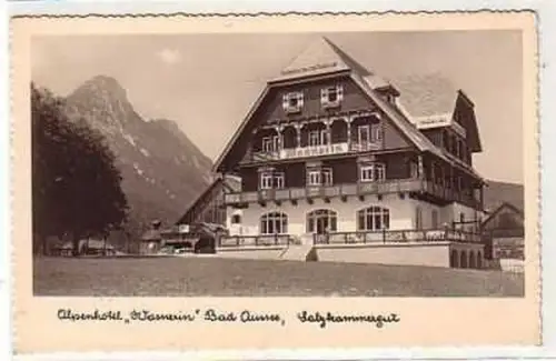 16855 Ak Bad Aussee Alpenhotel "Wasnerin" um 1940