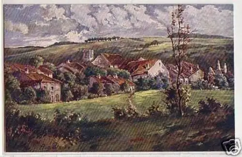 13566 Ak das Dorf Autrepierre in den Vogesen um 1915