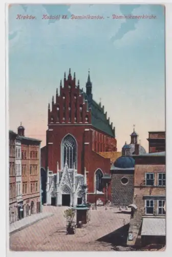 94660 AK Kraków (Krakau) Dominikanerkirche um 1920