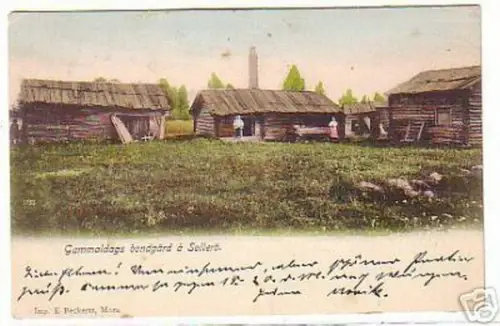 12734 Ak Gammaldags bondgard a Sollerö Schweden 1904
