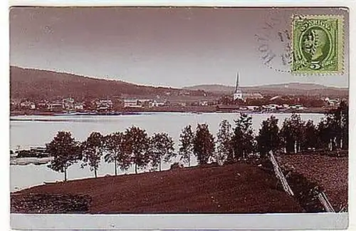 42062 Foto Ak Wegby Schweden Totalansicht 1910