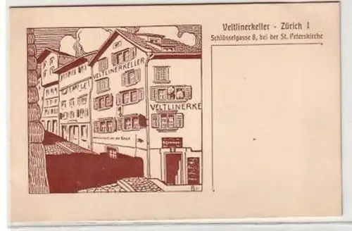 43646 Ak Zürich Veltlinerkeller Schlüsselgasse 8, 1925