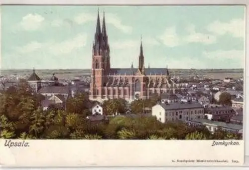 35821 Ak Upsala Schweden Domkyrkan um 1910