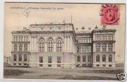 33540 Ak Sundsvall Allmänna Läroverket för gossar 1909