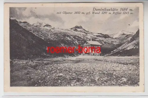 72433 Ak Dominikushütte 1684 m mit Olperer 3480 m 1922