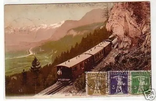 31076 Ak Brünigbahn Schweiz Blick ins Tal 1910