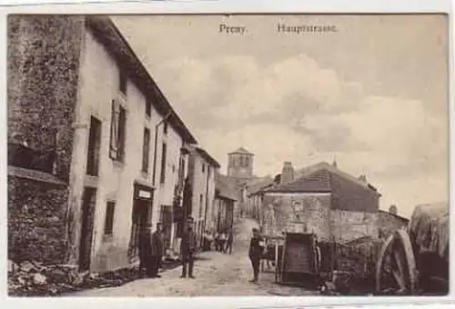 38416 Feldpost Ak Preny Hauptstrasse 1916