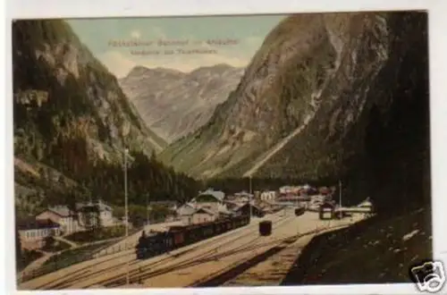 31017 Ak Pöcksteiner Bahnhof im Anlauftal um 1920