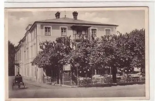54483 Ak Hallein Hotel Restaurant Badeanstalt "Blauer Stern" um 1920