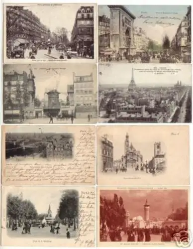 12365/8 Ak Paris Frankreich Stadtansichten um 1910