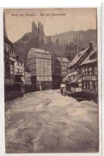 46452 Ak Gruß aus Montjoie Rur bei Hochwasser 1919