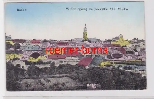 84780 Ak Radom Widok ogólny na poczatku XIX Wieku um 1910