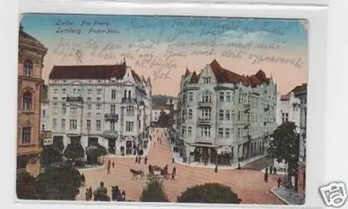 27461 Feldpost Ak Lemberg Ukraine Fredro Platz 1916