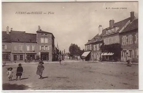 45581 Ak Pierre en Bresse France Place um 1910