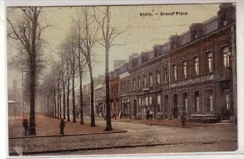 45208 Feldpost Ak Anzin (France) Grand Place 1916
