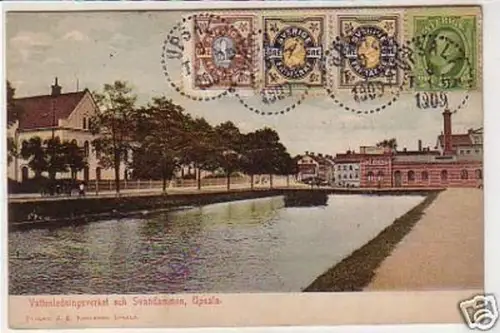 33510 Ak Upsala Vattenledningsverket och Svandammen1909