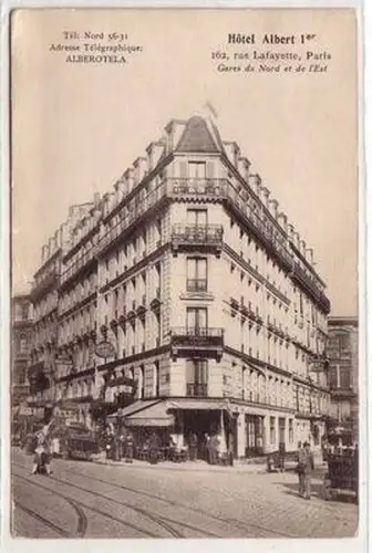 45612 Ak Paris Rue Lafayette Hotel Albert Ier um 1910