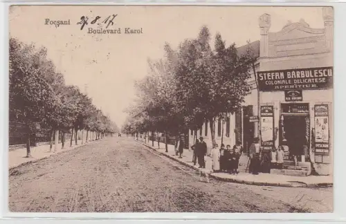 71003 Feldpost Ak Focsani Rumänien Boulevard Karol 1917