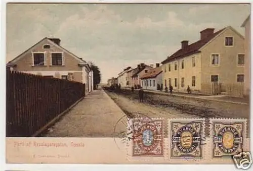 33503 Ak Upsala Parti af Repslagaregatan Schweden 1909