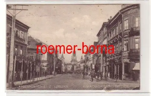 08634 Feldpost Ak Pozdrowielnie z Lublina Lublin Krakowskie Przedmiesle 1915